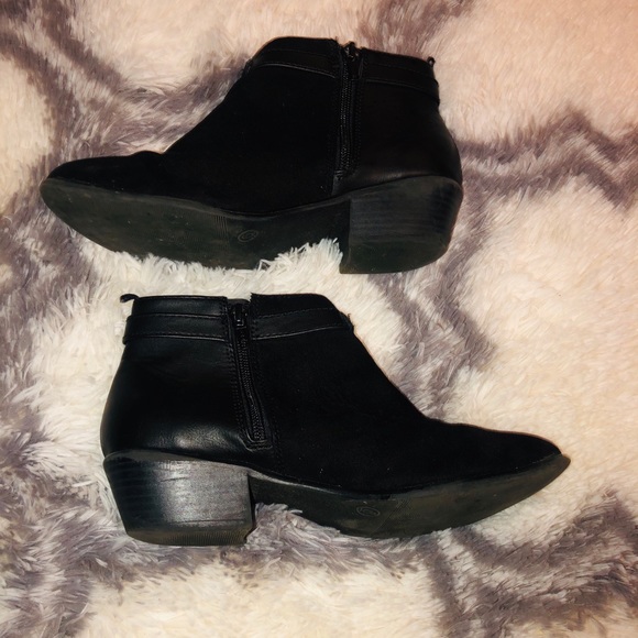Black suede top booties - Picture 8 of 8